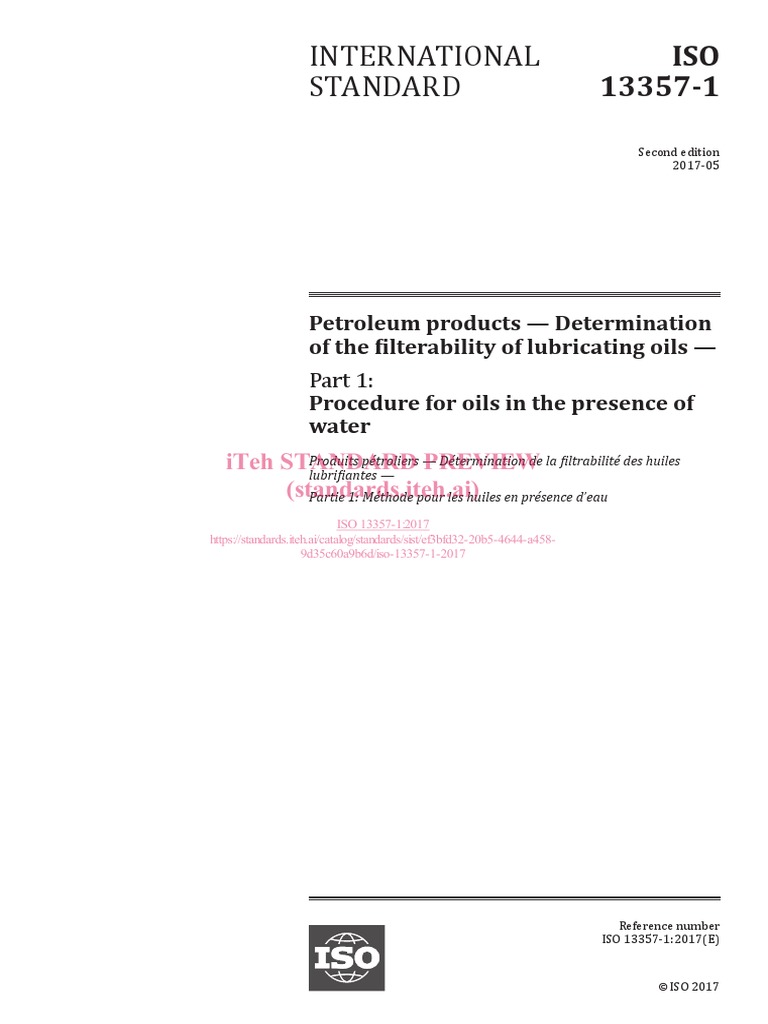 Iso-13357-1-2017 Prévia | PDF | International Organization For ...