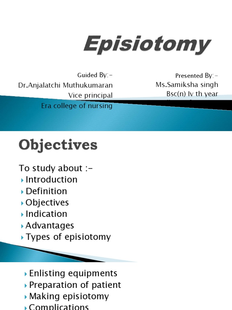 Understanding Episiotomy: Types and Care | PDF | Childbirth | Vagina