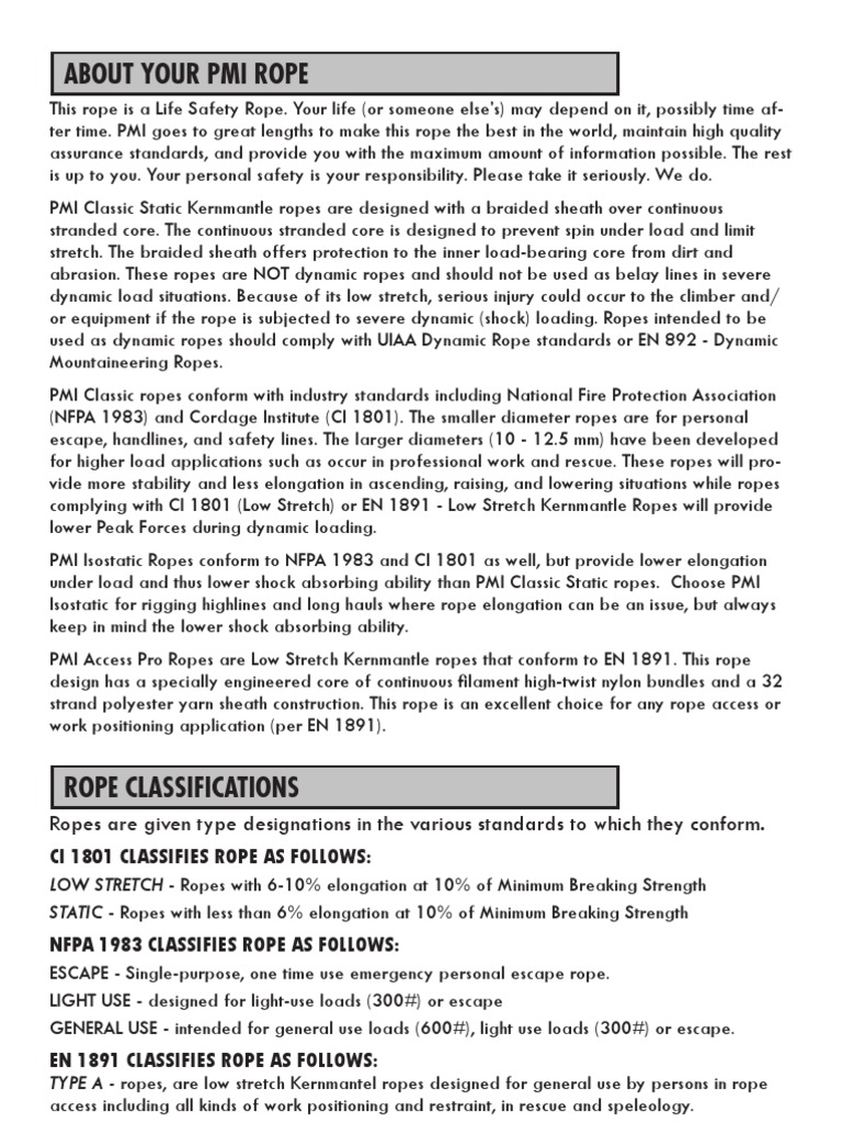 Classic Rope | PDF | Rope | Water