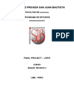 Proyecto Final Del Curso (LRPD) Inglés Técnico Psicologia