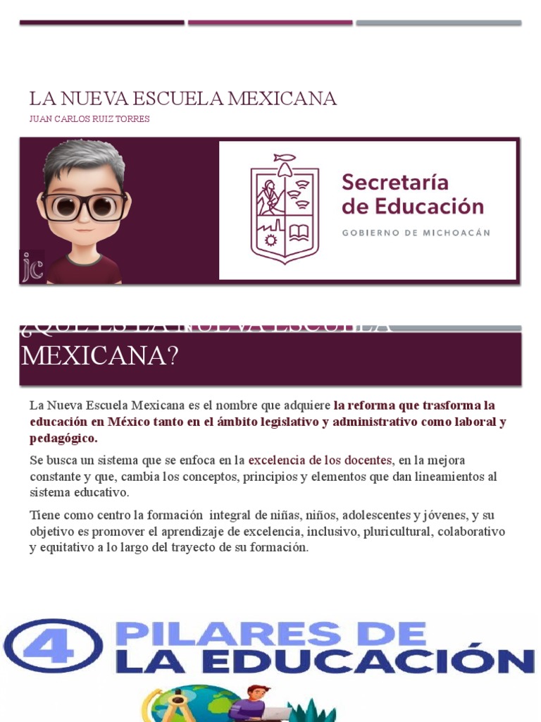 Principios de la Nueva Escuela Mexicana | PDF | Maestros | Método de ...