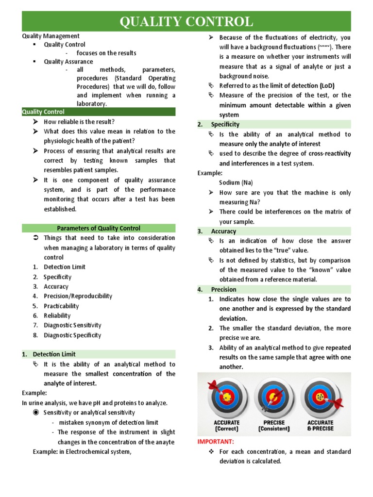 CC Quality Control Transes | PDF | Sensitivity And Specificity ...