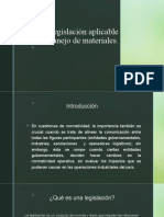 Unidad 4 Legislación Aplicable Al Manejo de Materiales