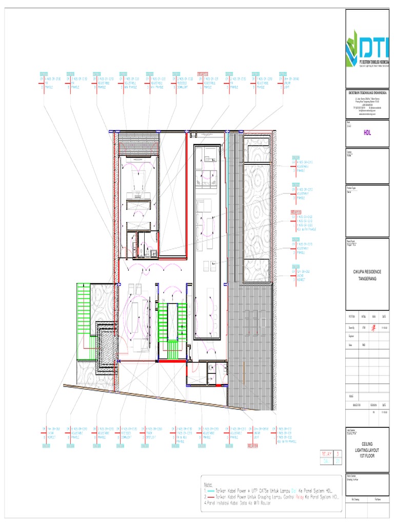 Lighting and Keypad Layouts for Cikupa Residence | PDF