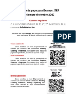 Proceso de Pago para Examen ITEP