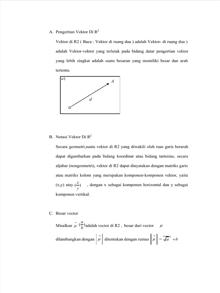 Dokumen - Tips - Pengertian Vektor Di r2 | PDF