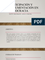 Participación y Argumentación en Democracia