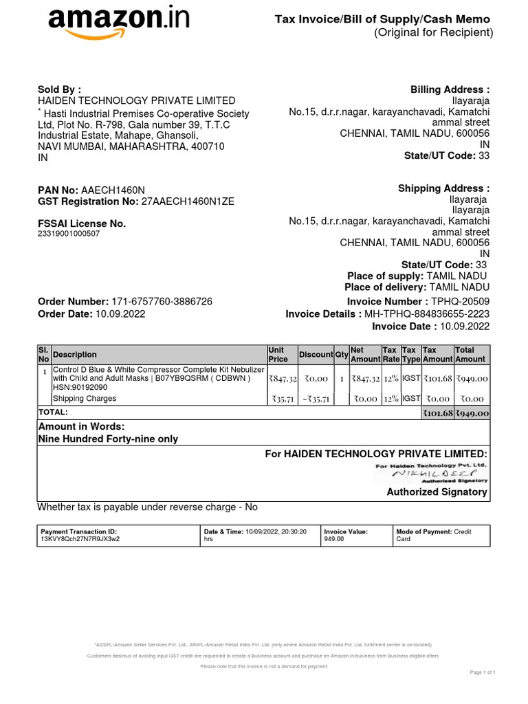 Invoice Pdf Invoice Value Added Tax