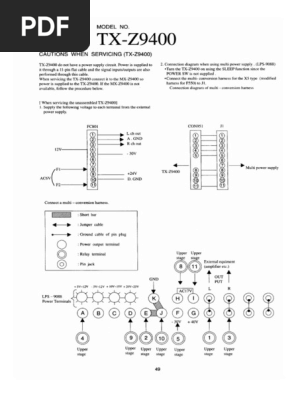 Aiwa TX z9400 | PDF