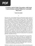 Download Creativity and Its Limits Encounters With Social Construction Ism and the Political in Castoriadis and Lacan by radical_imaginary SN61158963 doc pdf