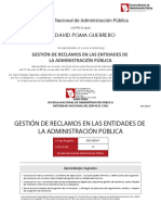 Gestion de Reclamos en Las Entidades de La Administracion Publica