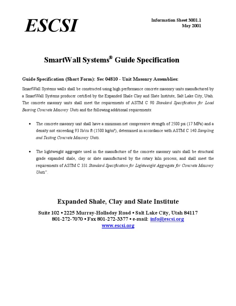 3001.1 SmartWall Systems Guide Specification | PDF