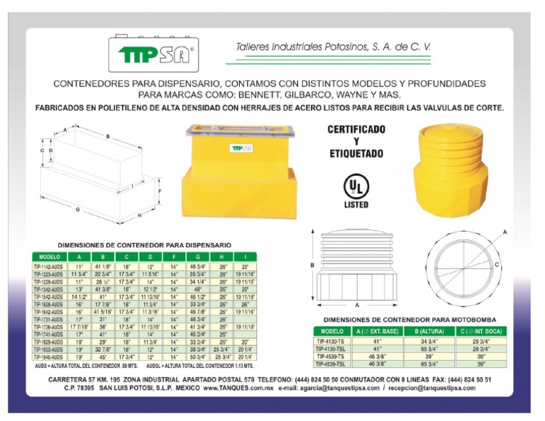 Contenedores TIPSA | PDF