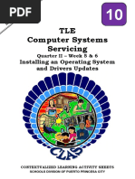 TLE (Computer Systems Servicing) 10 - q2 - CLAS5 - Installing An Operating System and Drivers Updates - v3 - (RO-QA) - Liezl Arosio