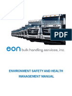 ESH MANAGEMENT MANUAL FOR SAFETY AND HEALTH