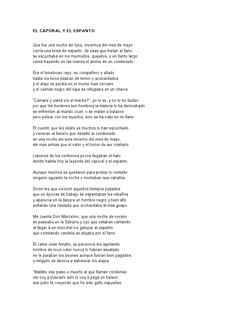 El Caporal y El Espanto PDF