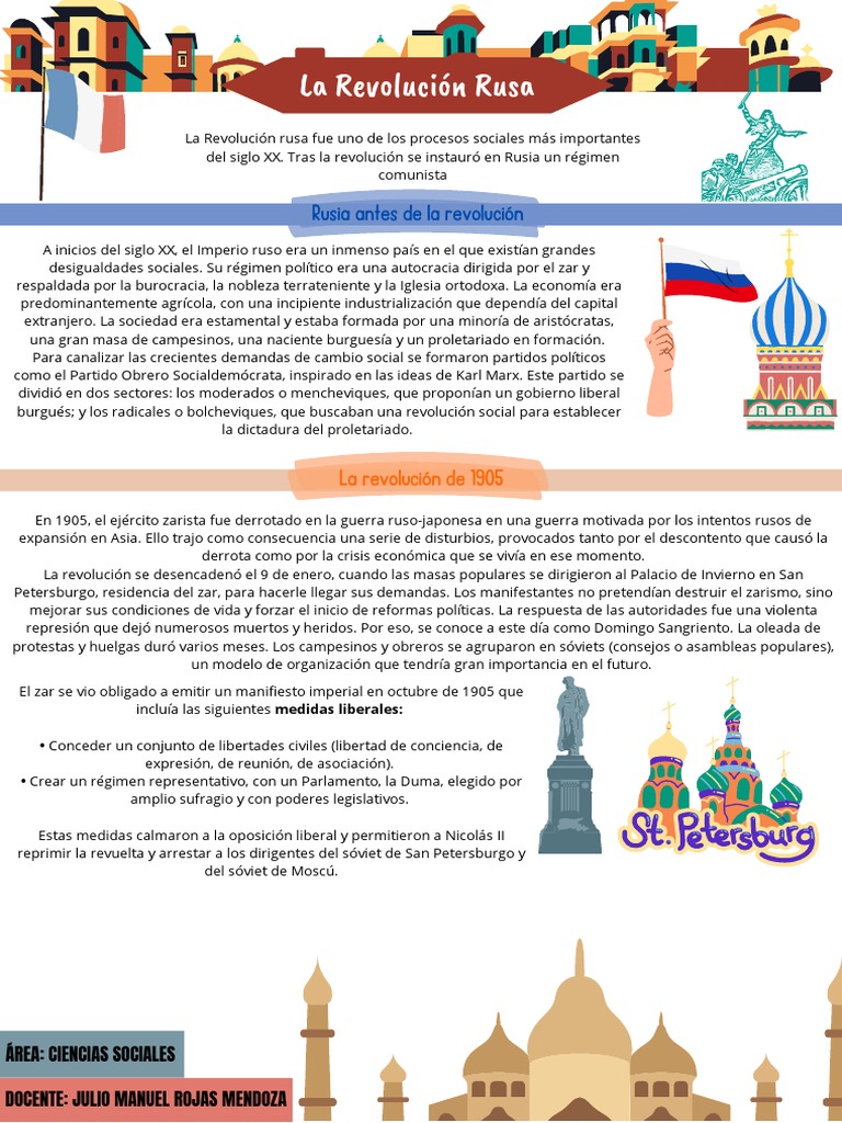 Causas y Consecuencias de la Revolución Rusa | PDF | Vladimir Lenin ...