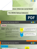 Pertemuan 9 Penulisan Abstrak, Artikel Dan Jurnal