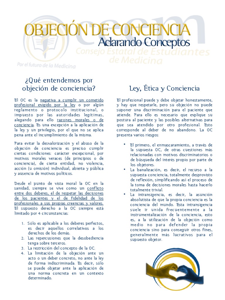 Objeción de Conciencia en Medicina | PDF | Objetor de conciencia ...
