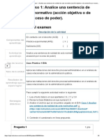 Examen - (APEB1-15%) Caso 1 - Analice Una Sentencia de Nulidad de Acto Normativo (Acción Objetiva o de Anulación Por Exceso de Poder)