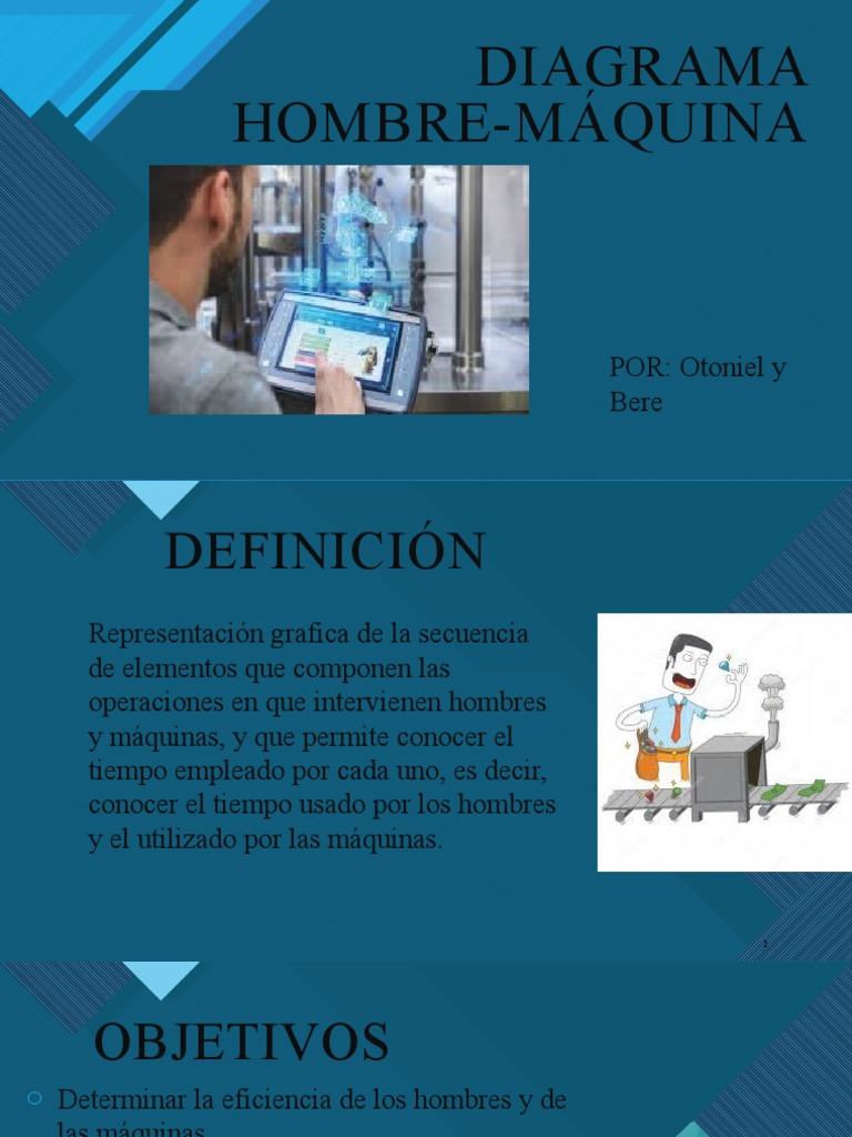 Diagrama Hombre-Máquina: Eficiencia y Análisis | PDF