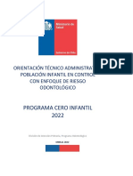 Orientacion Técnica CERO Infantil 2022