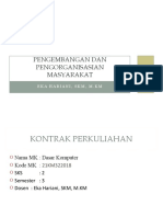 Pengembangan Dan Pengorganisasian Masyarakat