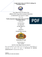 Textile and Garment Supply Chains in Times of COVID-19: Challenges For Developing Countries