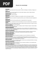 Glosario de cosmetología