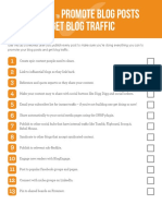 31 Ways To Promote Your Blog Posts