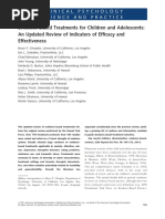 Chorpita Et Al (2011) - Evidence-Based Treatment For Children