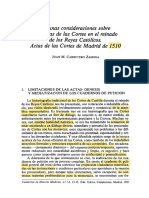 2) Algunas Consideraciones Sobre Las Actas Delas Cortes (Reyes Catolicos)