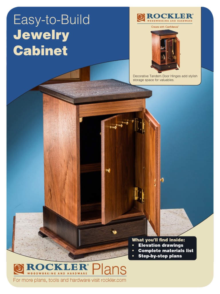 Jewelry Cabinet Plan | PDF