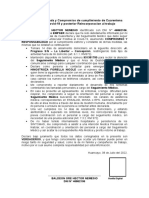 Declaracion Jurada y Compromiso de Cumplimiento de Cuarentena Debido Al Covid-19 y Posterior Reincorporacion Al Trabajo