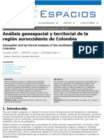 Analizis Geoespacial de la región Surocccidente