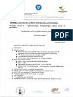 Modul On Line - Hepatita Virala C - Tablou Clinic Si Diagnostic - Oct 2019