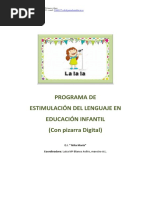 Programa de Estimulacion Del Lenguaje