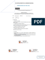 Convocatoria Cas #088-2022: Año Del Fortalecimiento de La Soberanía Nacional