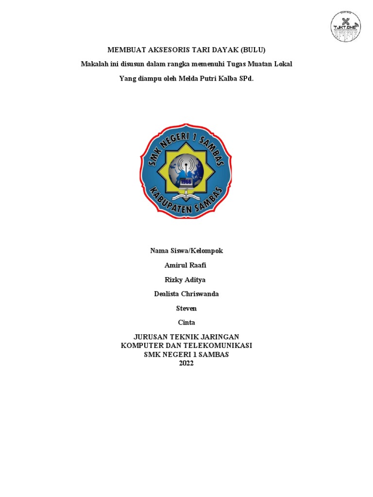 Contoh template makalah pdf