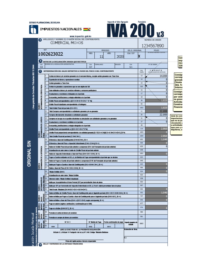 Formulario Iva