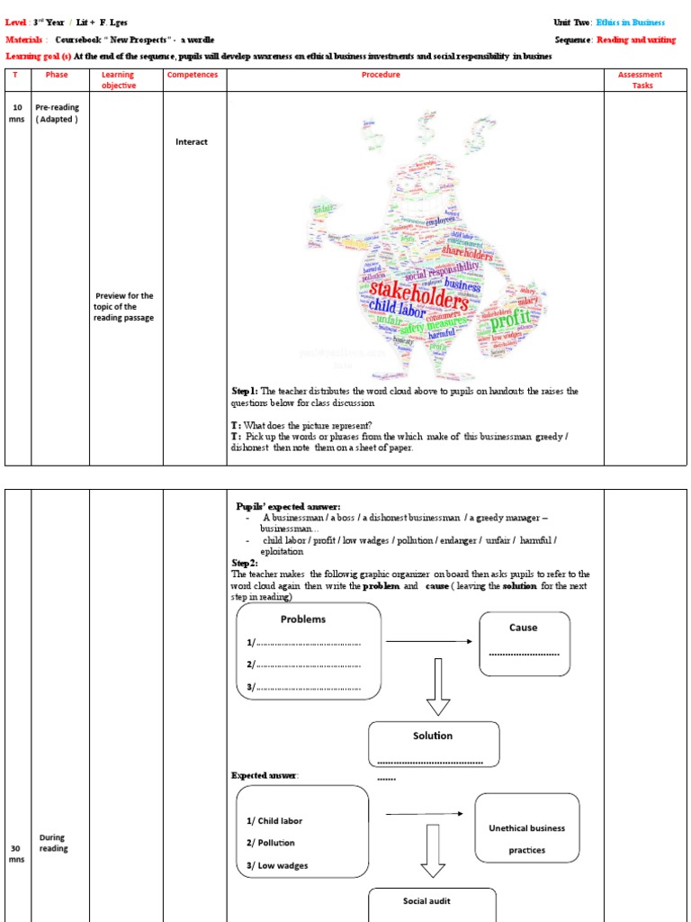 Ethics in Business Sequence 4 Reading and Writing | PDF | Audit ...