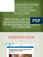 OTC LES ÉTATS-UNIS ET LA QUESTION ENVIRONNEMENTALE:TENSIONS ET CONTRASTES