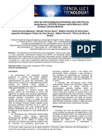 Atividade Antioxidante de Antocianinas Extraídas Dos Frutos Do Jamelão (Syzygium Jambolanum), Juçara (Euterpe Edulis Martius) e Açãí - Resumo Expandido