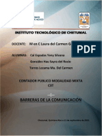 Barreras de La Comunicación Problematica Laboral