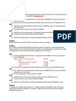 Equity Investment Exercises