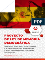 PROYECTO DE LEY DE LA MEMORIA DEMOCRÁTICA - Lo Que Debes Saber