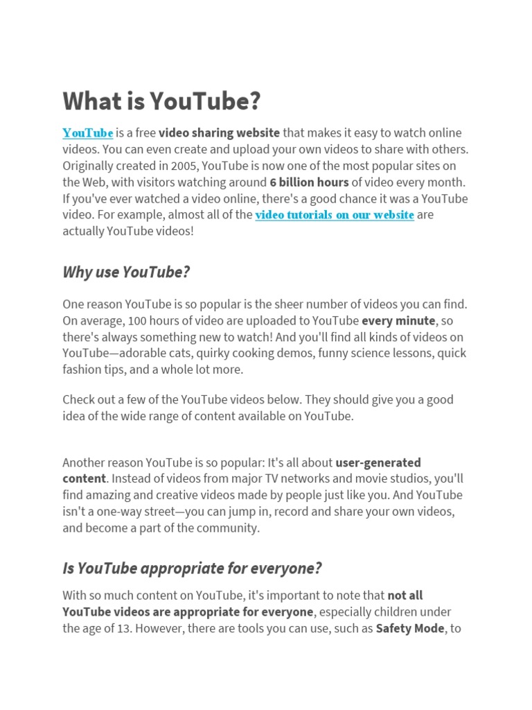 Pdf You Tube Websites