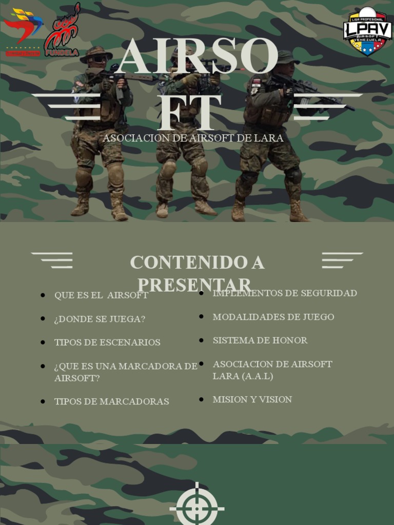 Military Background by Slidesgo PDF Peligros Puntería