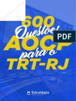 600 Questoes - Aocp - Trt Rj