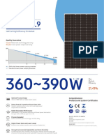 Specs DAH Solar 380w